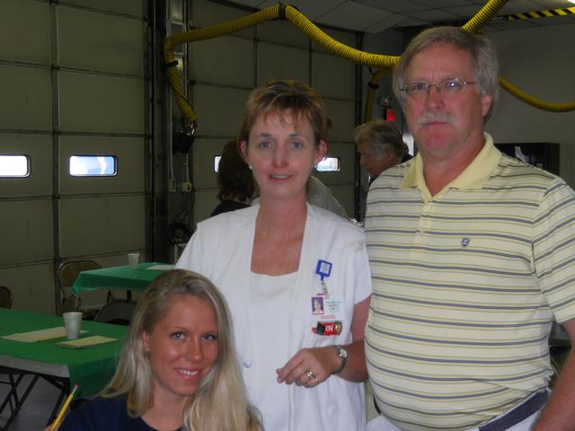 Melissa and Lynn Platt with Eleanor Redman RN after the on Stroke prevention at VAVRS meeting